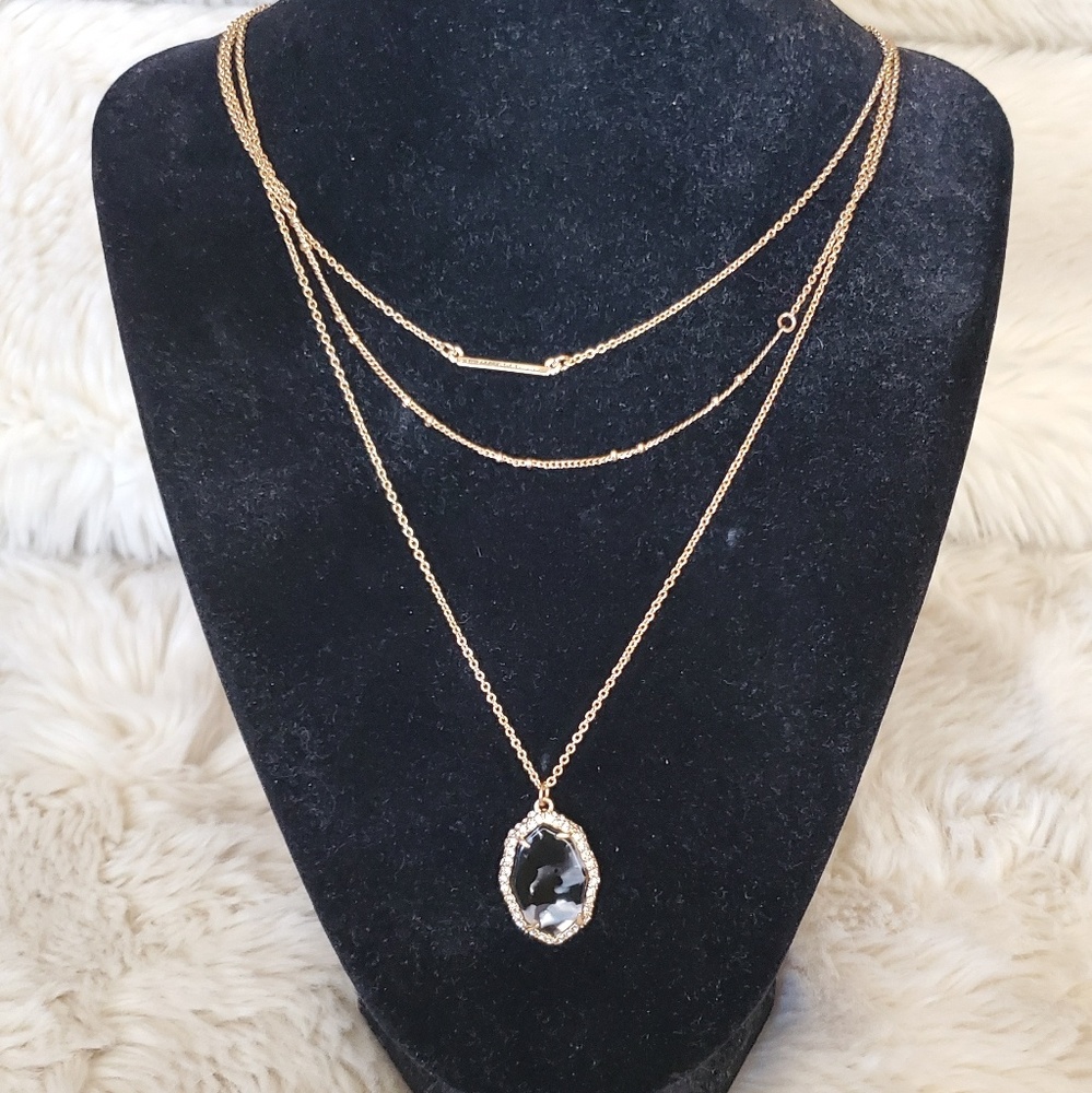 NWT Baublebar gold layered necklace